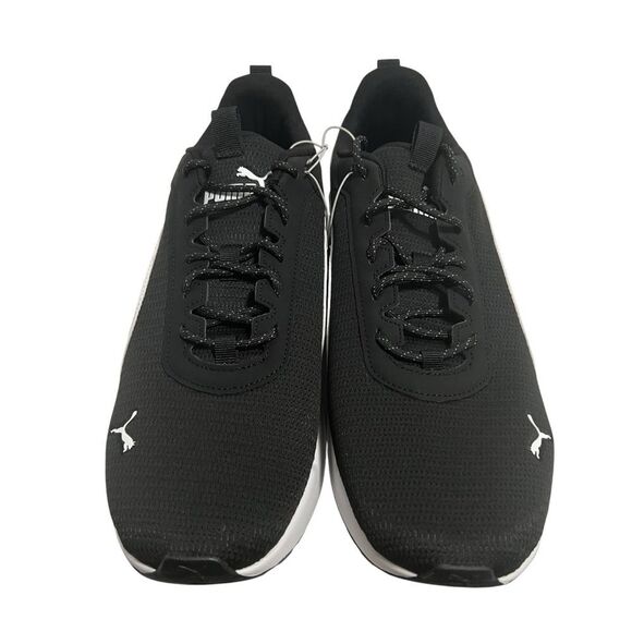 Puma Zip C Sneakers Mens 13 Black Athletic Lightweight Mesh Lace-Up Running NWOB - Picture 2 of 13